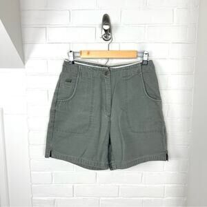 Vintage Woolrich Green Cotton Fieldstone Outdoor Casual Shorts Size 10